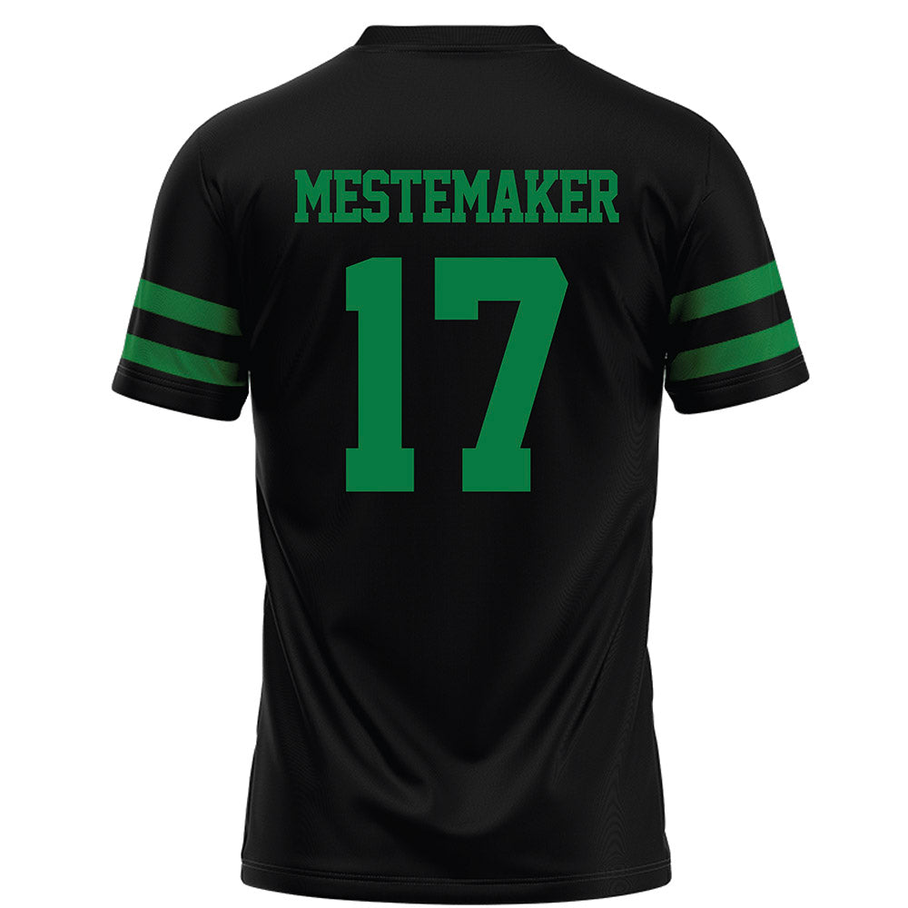 North Texas - NCAA Football : Drew Mestemaker - Black Football Jersey