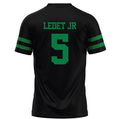 North Texas - NCAA Football : Quincy Ledet Jr - Black Football Jersey