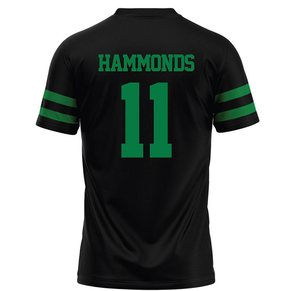 North Texas - NCAA Football : Quinton Hammonds - Black Football Jersey-1