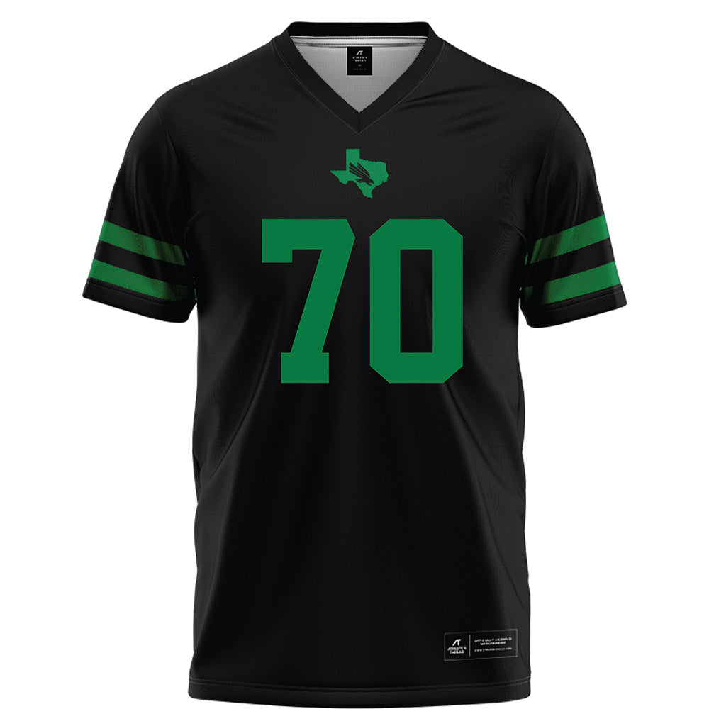 North Texas - NCAA Football : Tay Yanta - Black Football Jersey-0