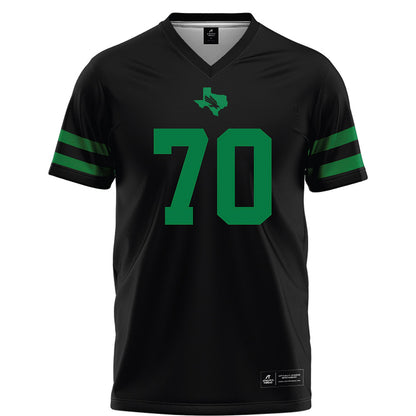 North Texas - NCAA Football : Tay Yanta - Black Football Jersey-0