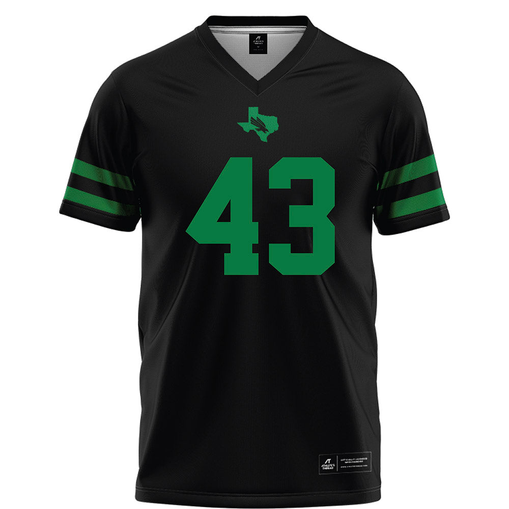North Texas - NCAA Football : Anthony Benford - Black Football Jersey-0
