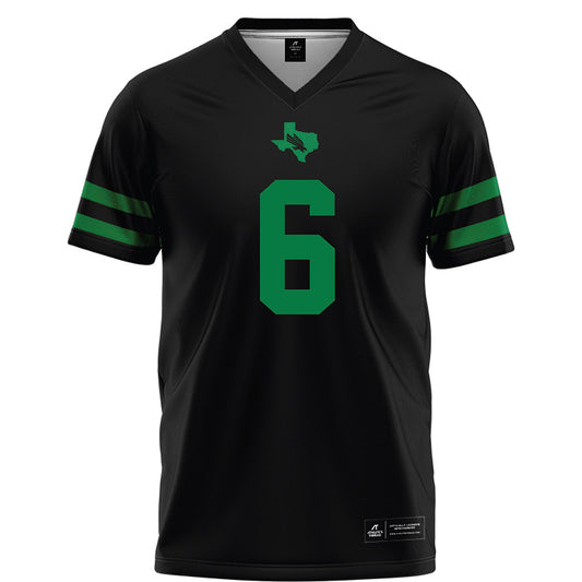 North Texas - NCAA Football : Trey Fields - Black Football Jersey-0