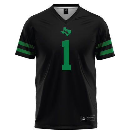 North Texas - NCAA Football : Miles Coleman - Black Football Jersey-0