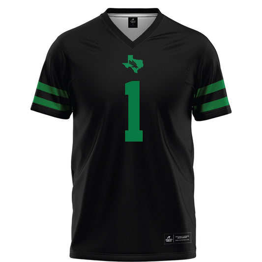 North Texas - NCAA Football : Miles Coleman - Black Football Jersey-0