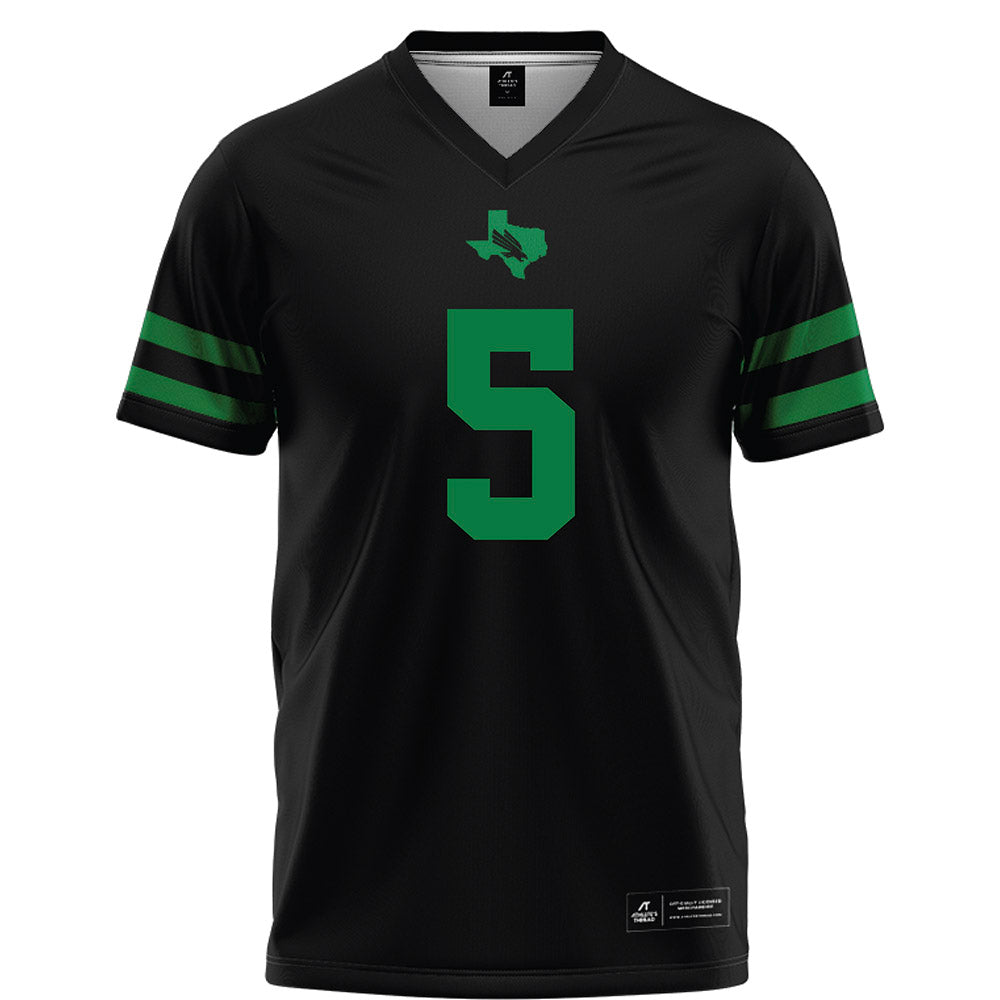 North Texas - NCAA Football : Quincy Ledet Jr - Black Football Jersey