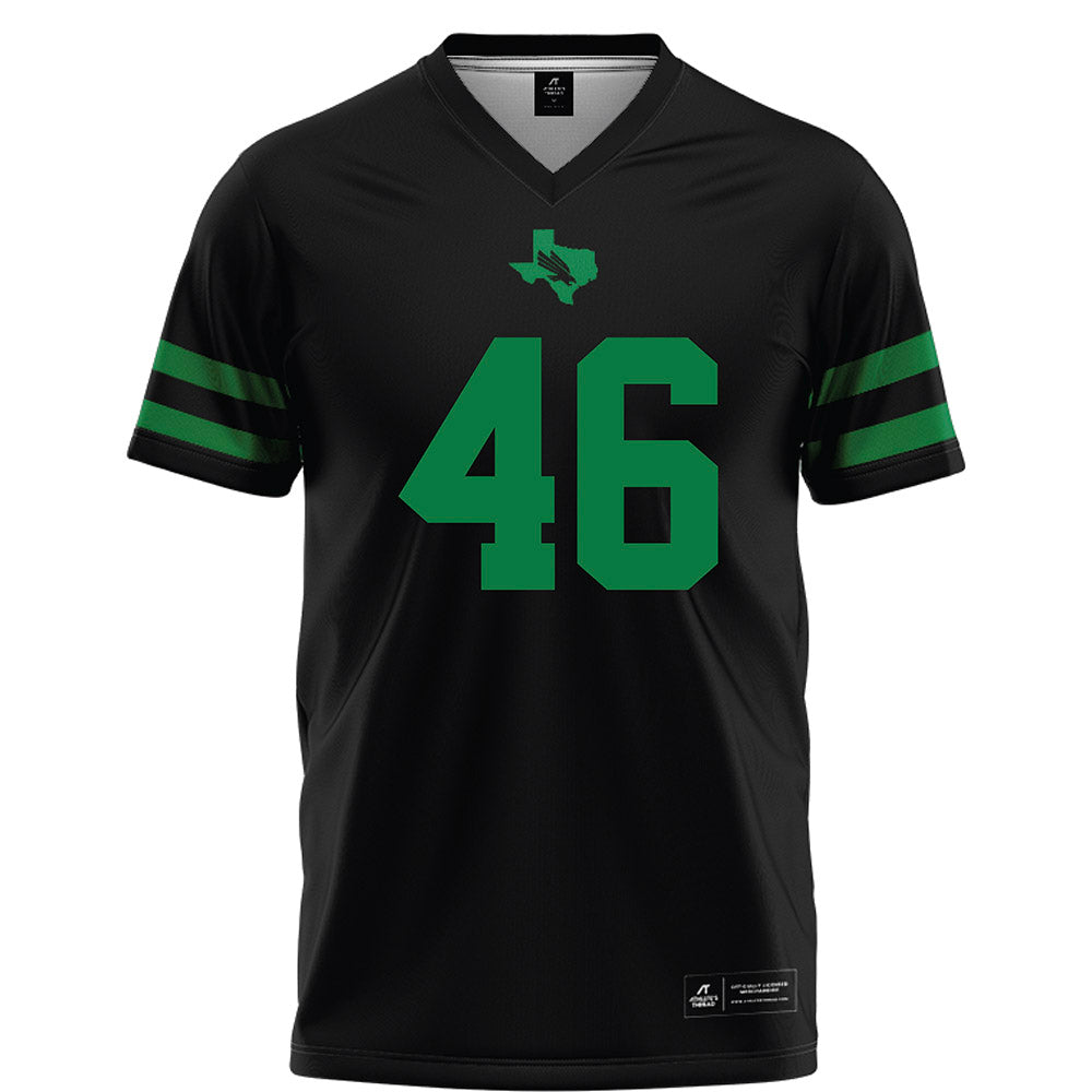 North Texas - NCAA Football : Keelene Bradley - Black Football Jersey-0