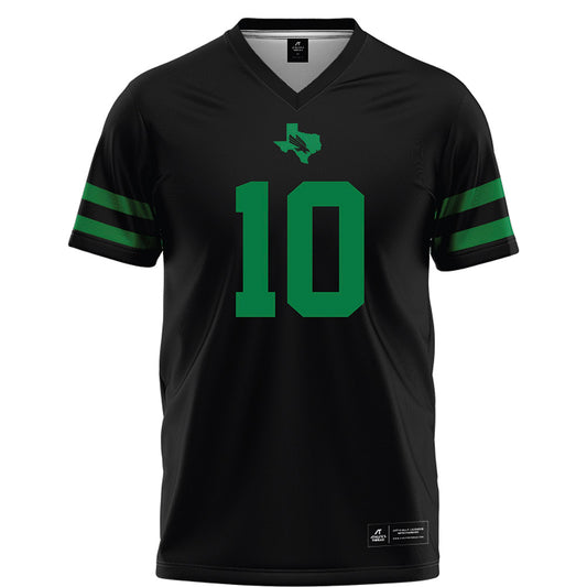 North Texas - NCAA Football : Wyatt Young - Black Football Jersey-0