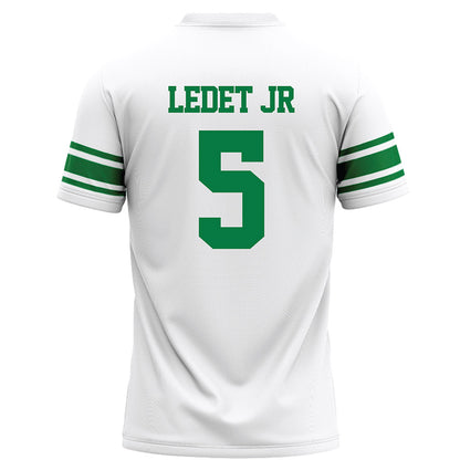 North Texas - NCAA Football : Quincy Ledet Jr - White Football Jersey