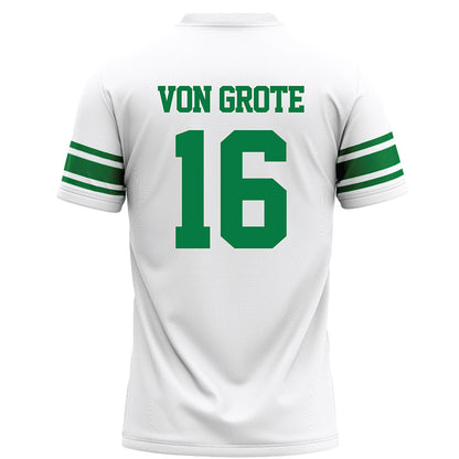 North Texas - NCAA Football : Thomas Von Grote - White Football Jersey