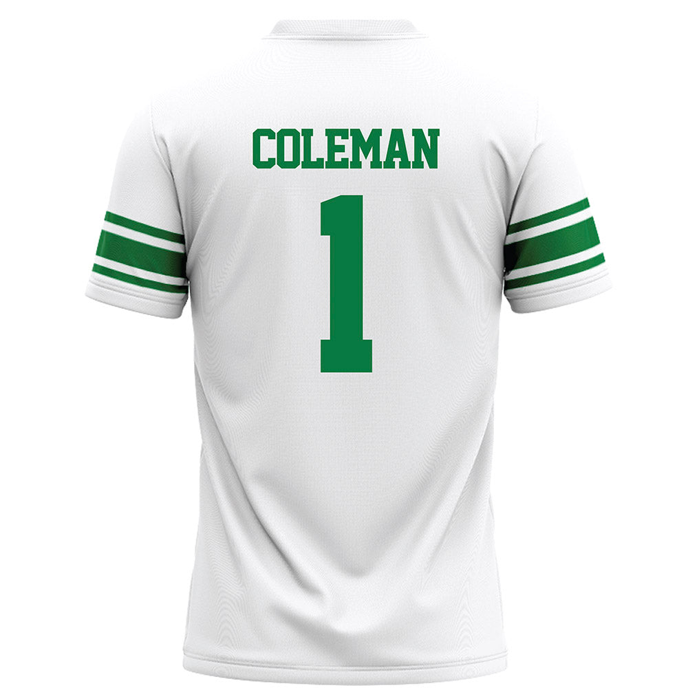 North Texas - NCAA Football : Miles Coleman - White Football Jersey-1