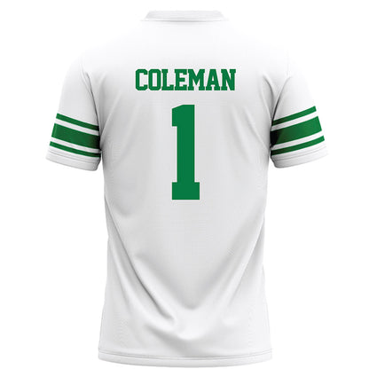 North Texas - NCAA Football : Miles Coleman - White Football Jersey-1