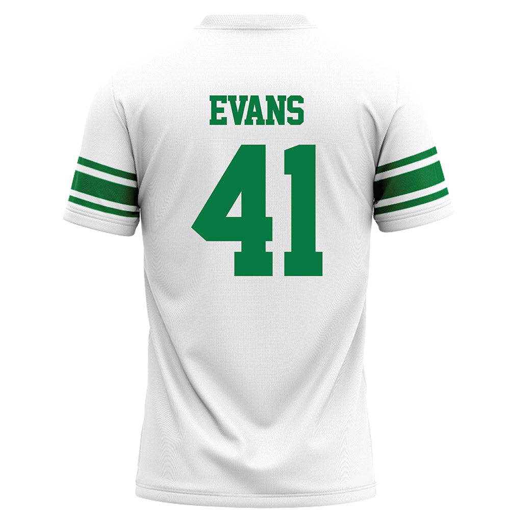 North Texas - NCAA Football : Sawyer Evans - White Football Jersey