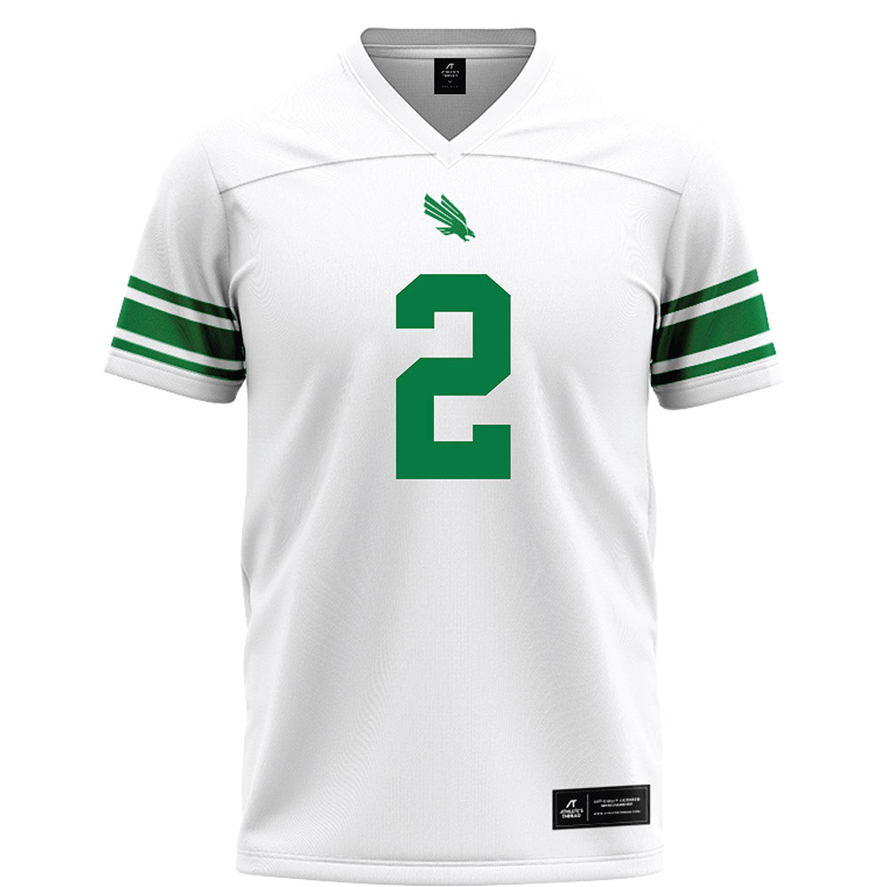 North Texas - NCAA Football : Shaadie Clayton-Johnson - White Football Jersey-0