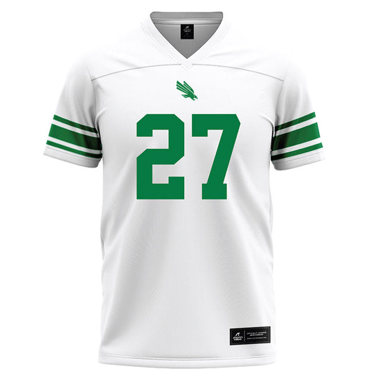 North Texas - NCAA Football : Wyatt Young - White Football Jersey