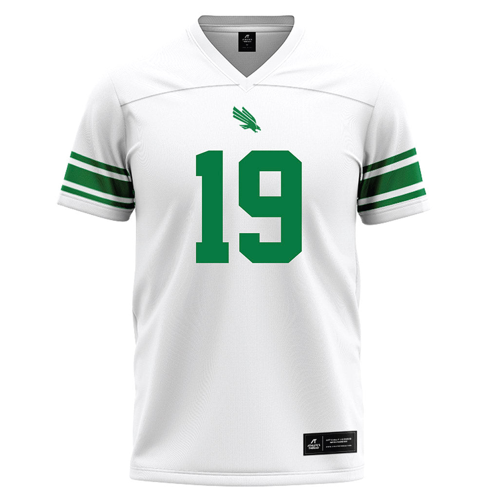 North Texas - NCAA Football : Victor Aderungboye - White Football Jersey