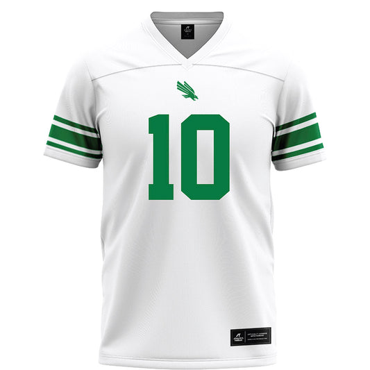 North Texas - NCAA Football : Wyatt Young - White Football Jersey-0