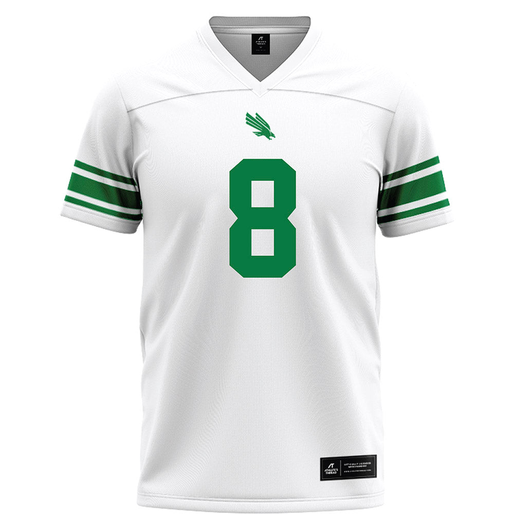 North Texas - NCAA Football : Jordan Brown - White Football Jersey
