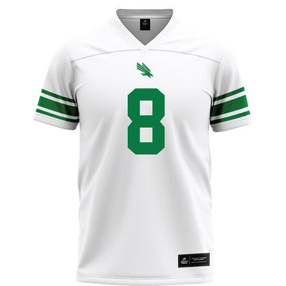 North Texas - NCAA Football : Jordan Brown - White Football Jersey