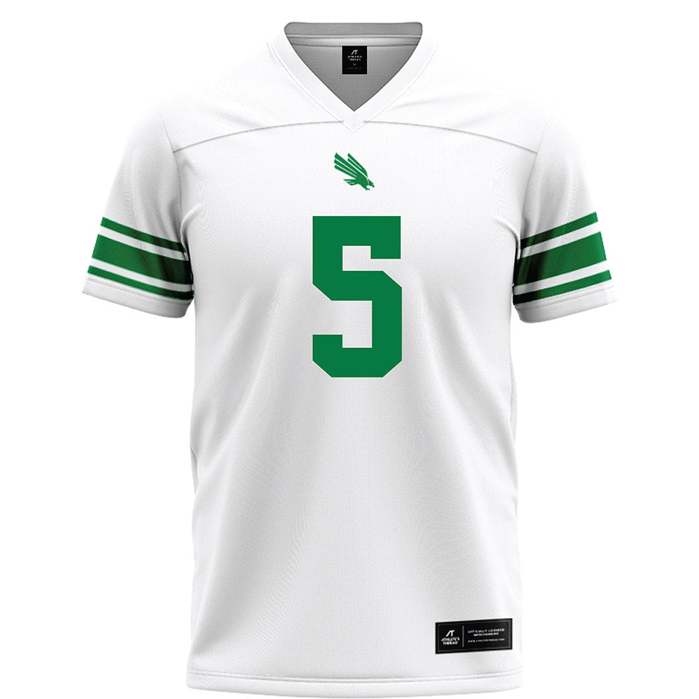 North Texas - NCAA Football : Quincy Ledet Jr - White Football Jersey