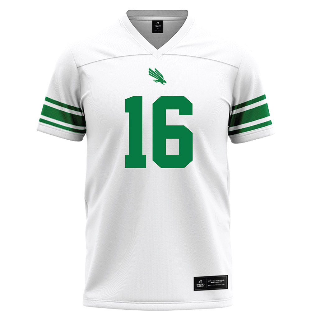 North Texas - NCAA Football : Thomas Von Grote - White Football Jersey