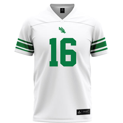 North Texas - NCAA Football : Thomas Von Grote - White Football Jersey