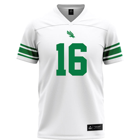 North Texas - NCAA Football : Thomas Von Grote - White Football Jersey
