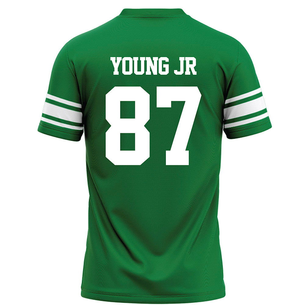 North Texas - NCAA Football : Brandon Young Jr - Green Football Jersey