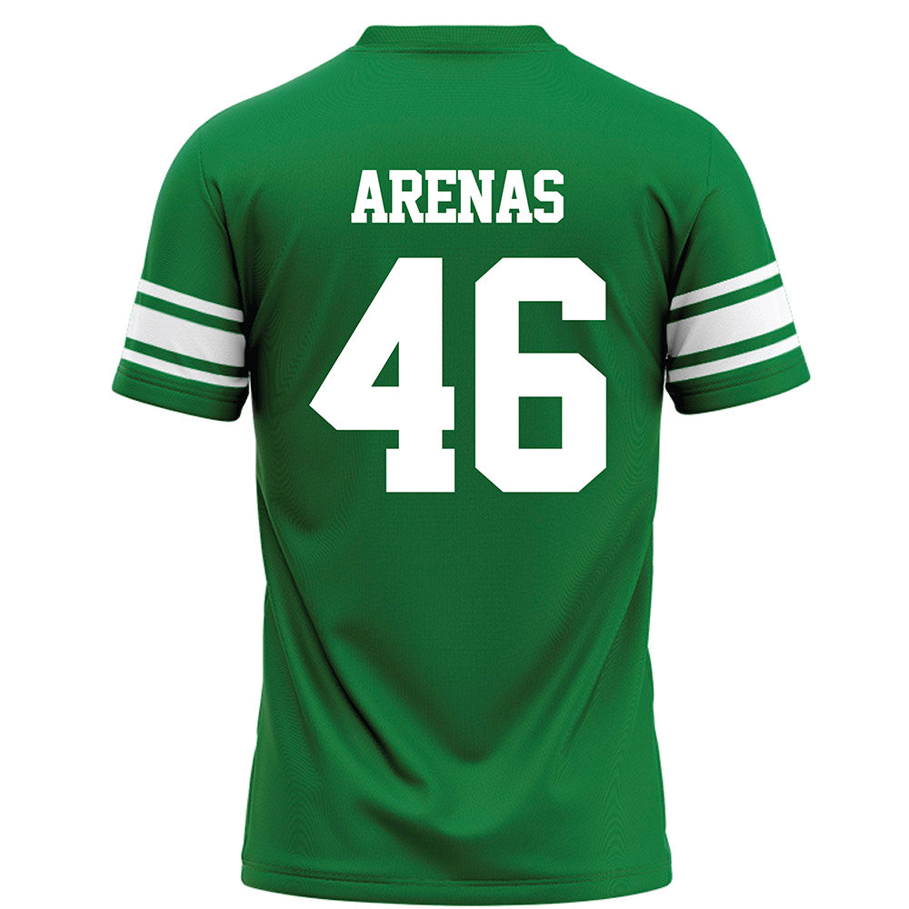 North Texas - NCAA Football : Miguel Arenas - Green Football Jersey-1