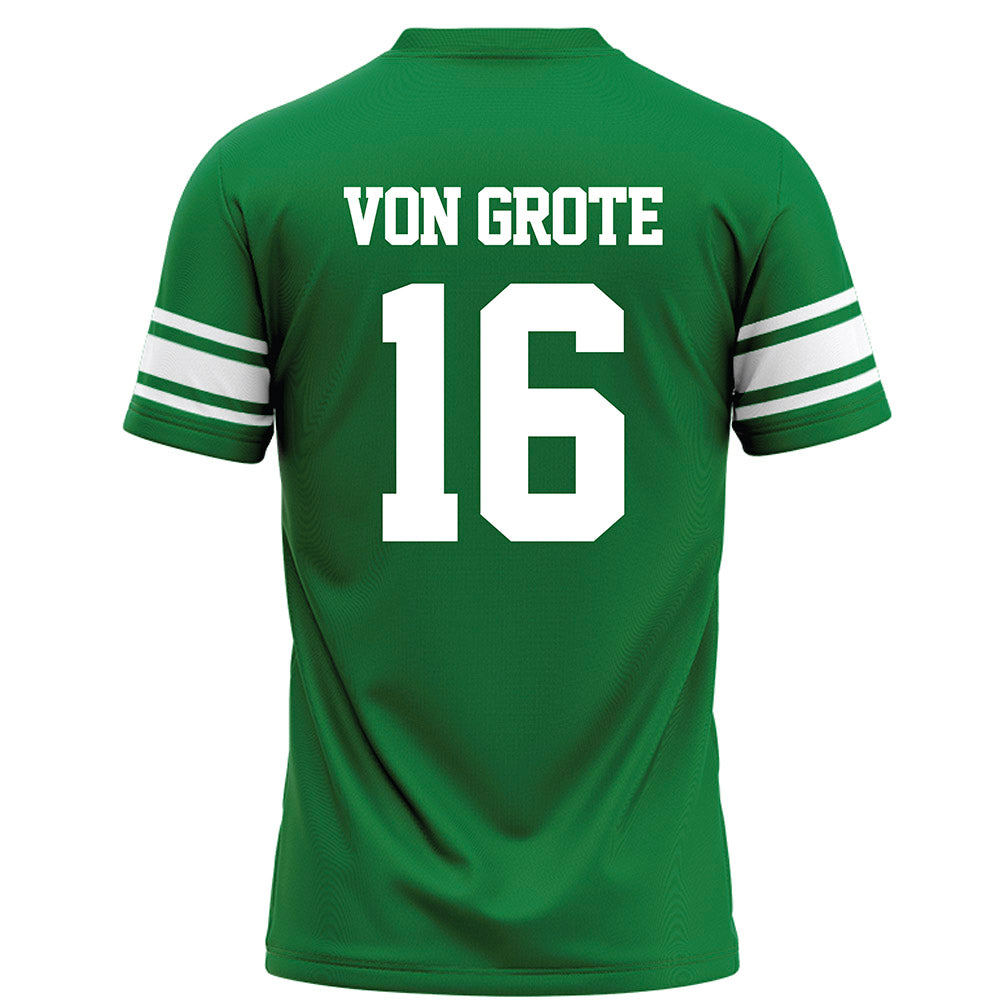 North Texas - NCAA Football : Thomas Von Grote - Green Football Jersey