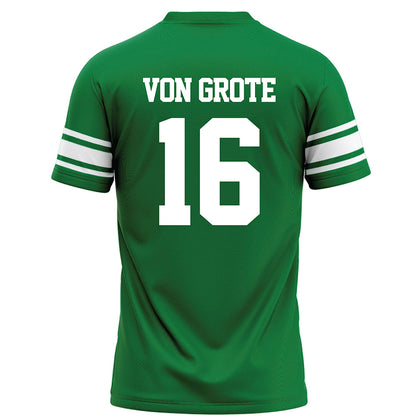 North Texas - NCAA Football : Thomas Von Grote - Green Football Jersey