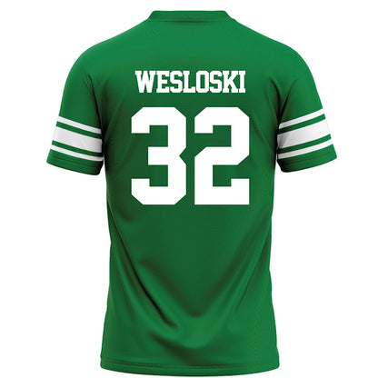 North Texas - NCAA Football : Ethan Wesloski - Green Football Jersey