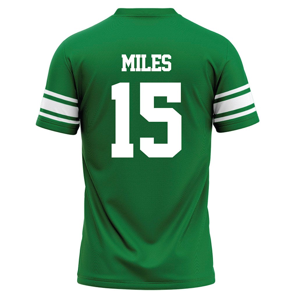 North Texas - NCAA Football : Oliver Miles - Green Football Jersey