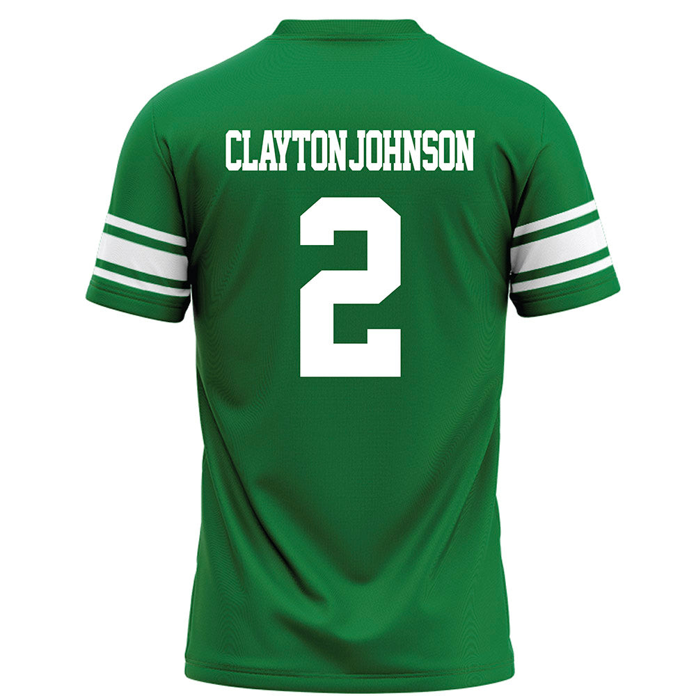 North Texas - NCAA Football : Shaadie Clayton-Johnson - Green Football Jersey-1