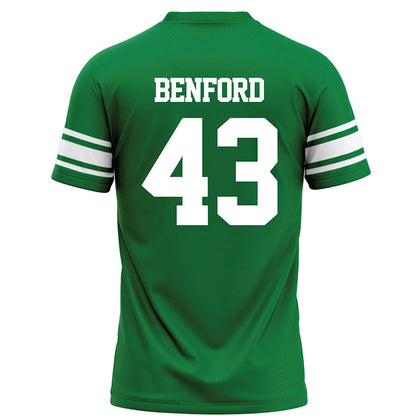 North Texas - NCAA Football : Anthony Benford - Green Football Jersey-1