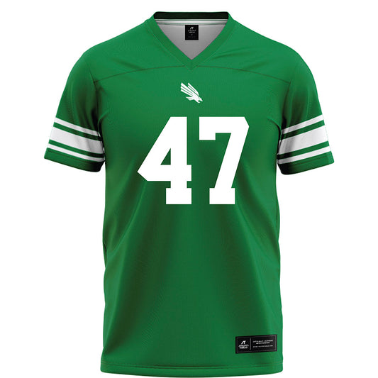 North Texas - NCAA Football : Jacob Poff - Green Football Jersey-0