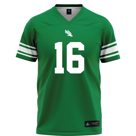 North Texas - NCAA Football : Thomas Von Grote - Green Football Jersey