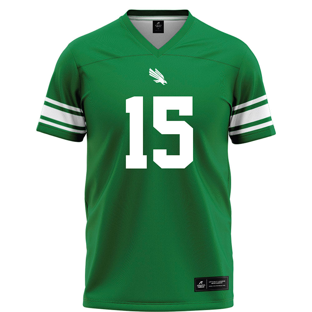 North Texas - NCAA Football : Oliver Miles - Green Football Jersey