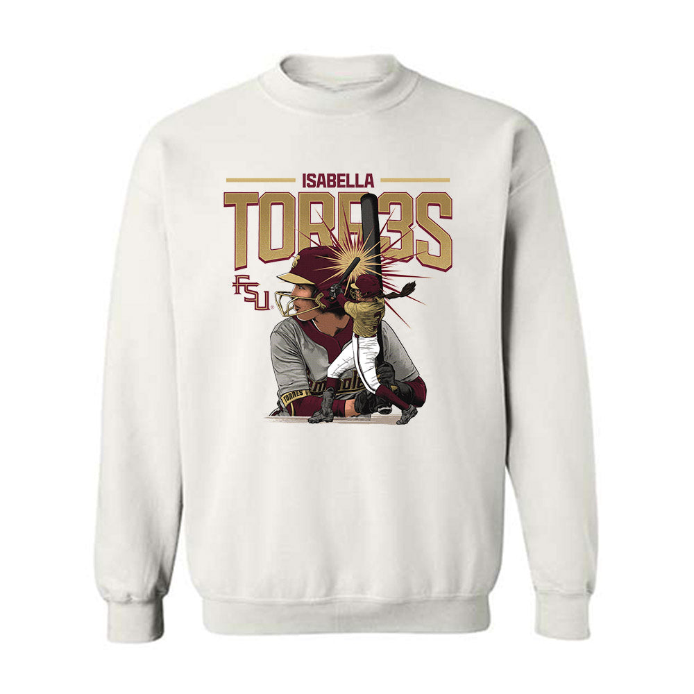 FSU - NCAA Softball : Isabella Torres -  Individual Player CollageCrewneck Sweatshirt