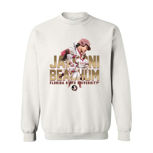 FSU - NCAA Softball : Jaysoni Beachum - Crewneck Sweatshirt Player Collage