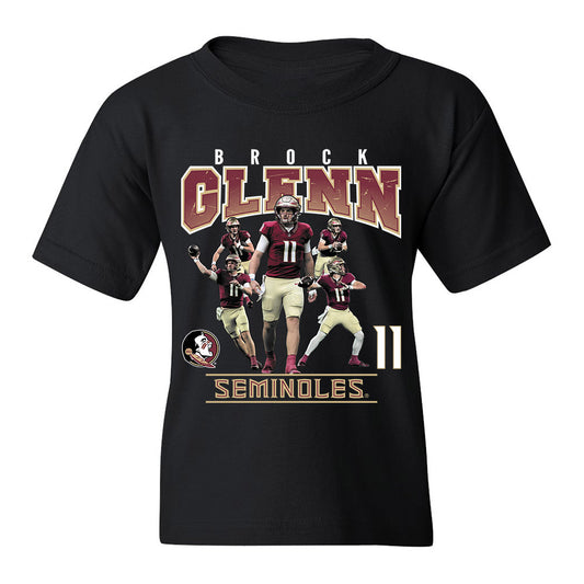 FSU - NCAA Football : Brock Glenn - Youth T-Shirt Player Collage