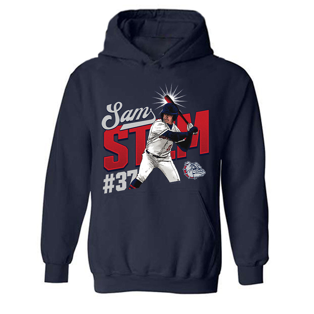 Gonzaga - NCAA Baseball : Sam Stem -  Hooded Sweatshirt Individual Caricature