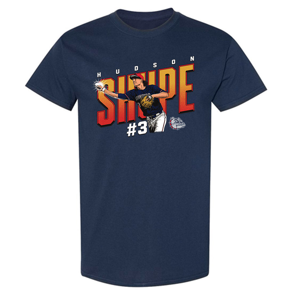 Gonzaga - NCAA Baseball : Hudson Shupe -  T-Shirt Individual Caricature