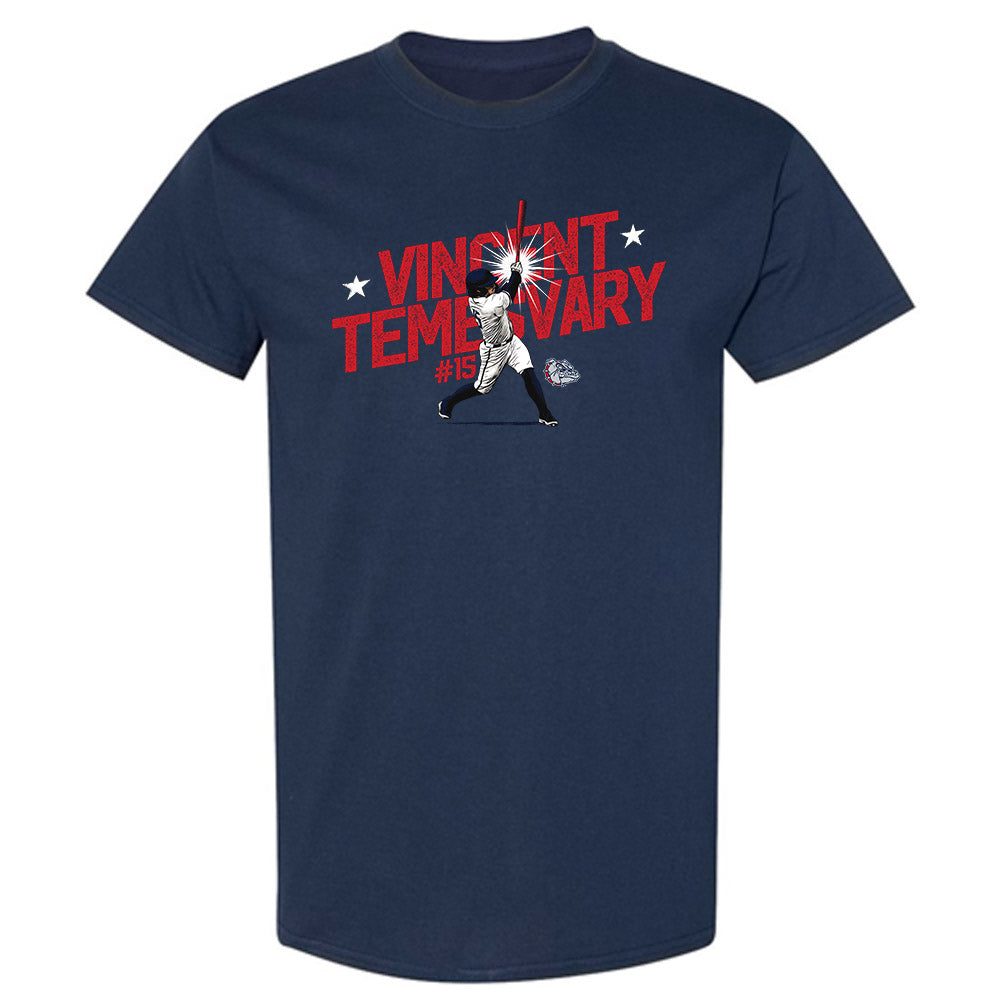 Gonzaga - NCAA Baseball : Vincent Temesvary -  T-Shirt Individual Caricature