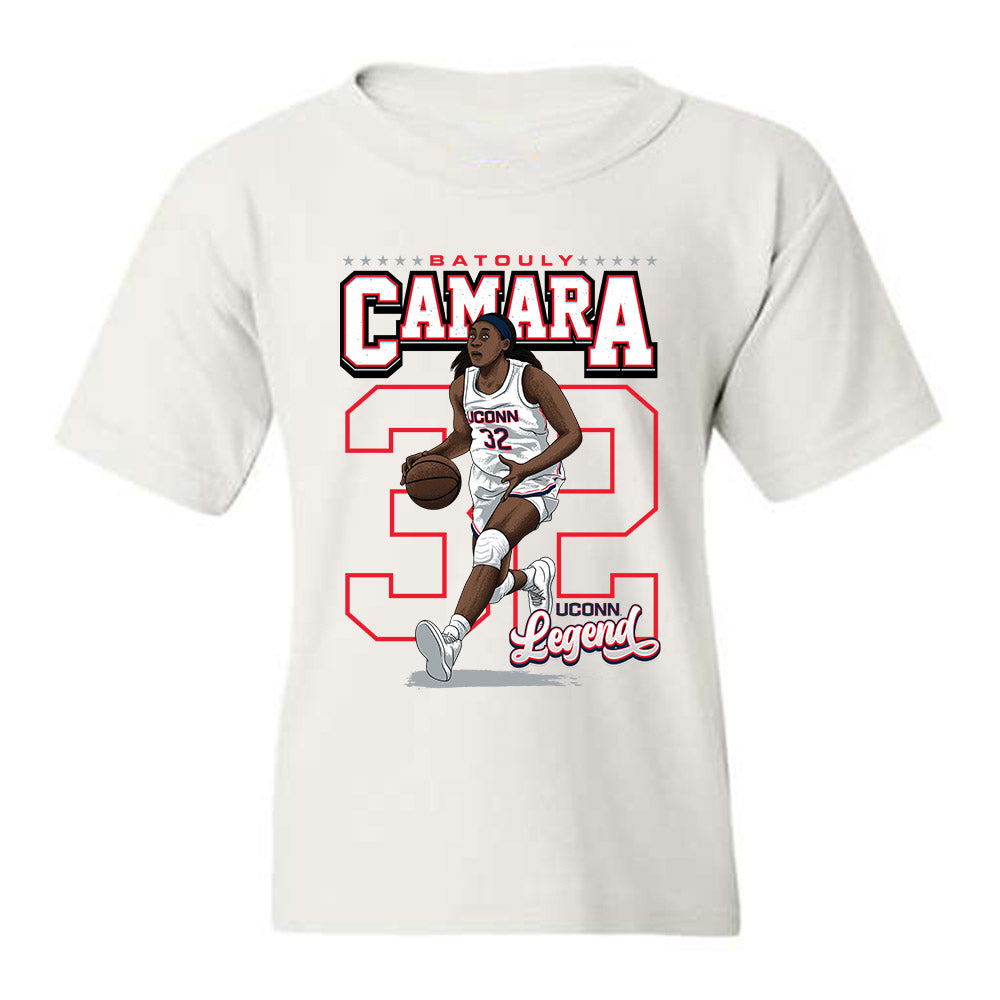 UConn - Womens Basketball Legends : Batouly Camara - Youth T-Shirt