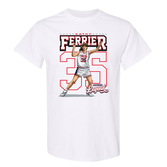 UConn - Womens Basketball Legends : Kathy Ferrier - T-Shirt