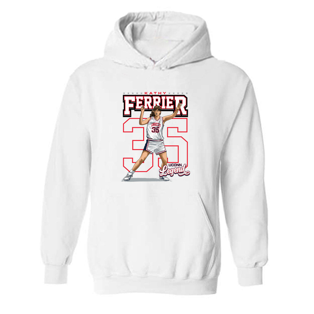 UConn - Womens Basketball Legends : Kathy Ferrier - Hooded Sweatshirt