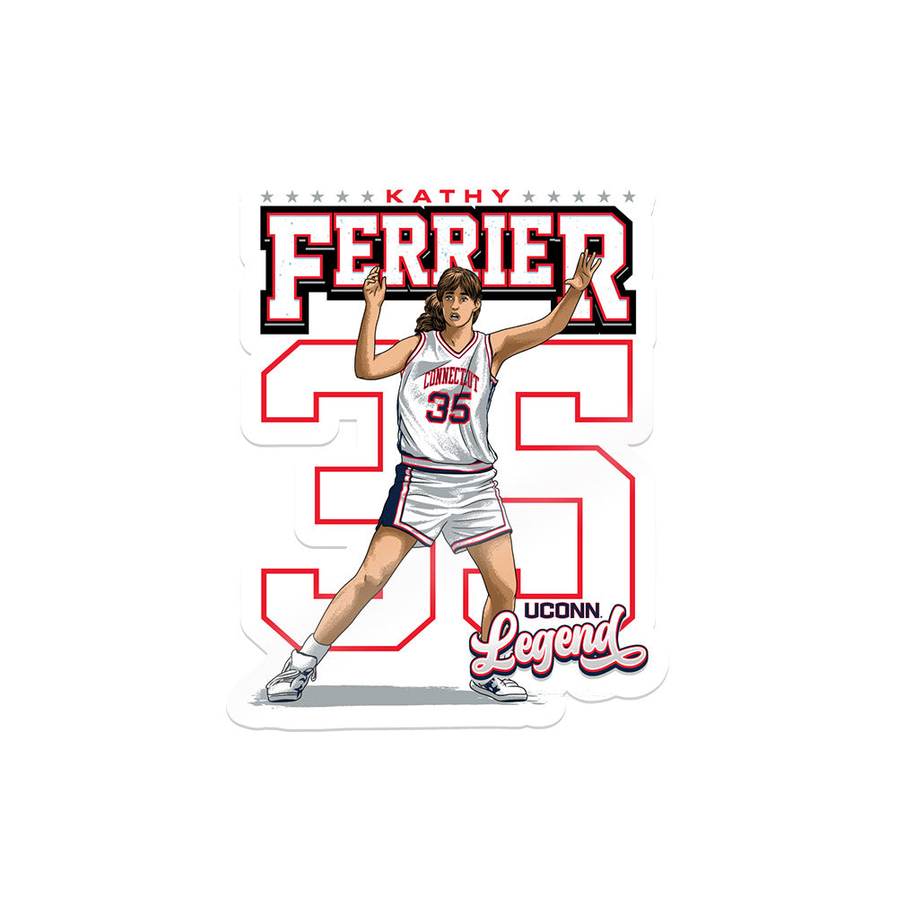 UConn - Womens Basketball Legends : Kathy Ferrier - Sticker