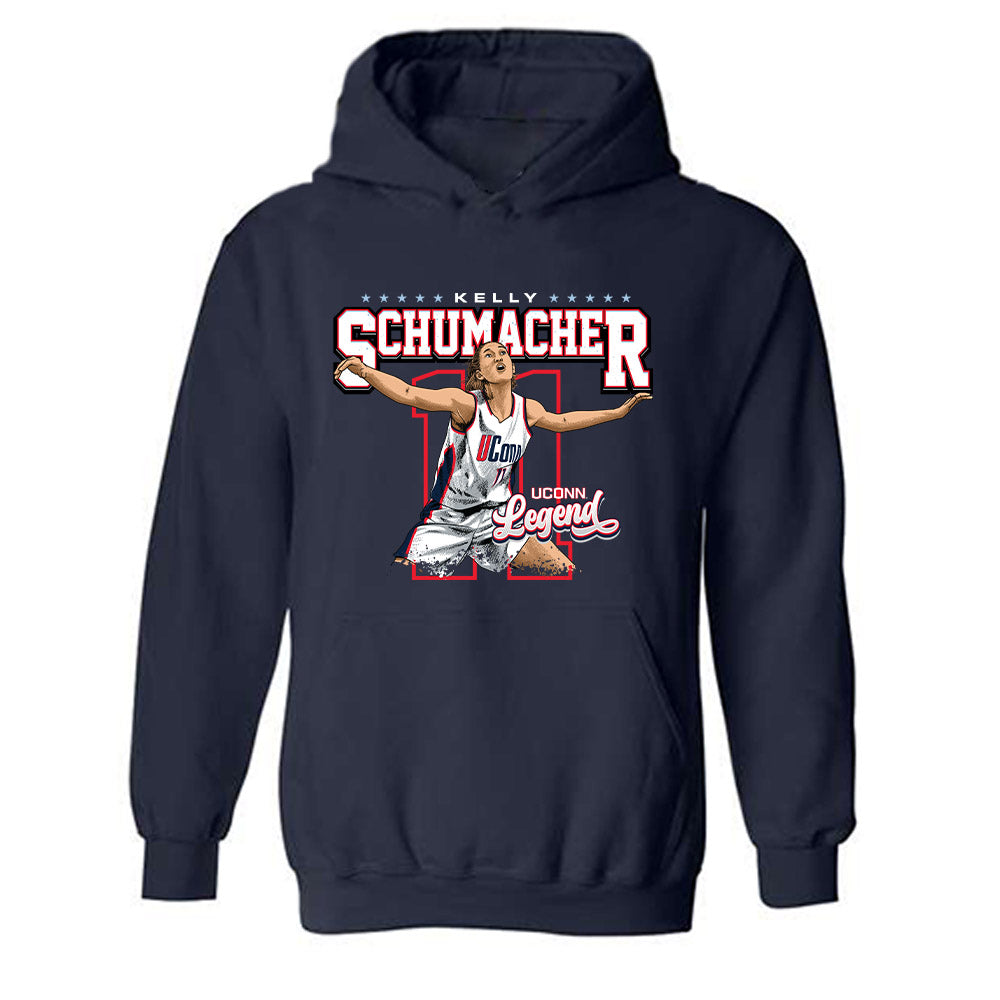 UConn - Womens Basketball Legends : Kelly Raimon (Schumacher) - Hooded Sweatshirt