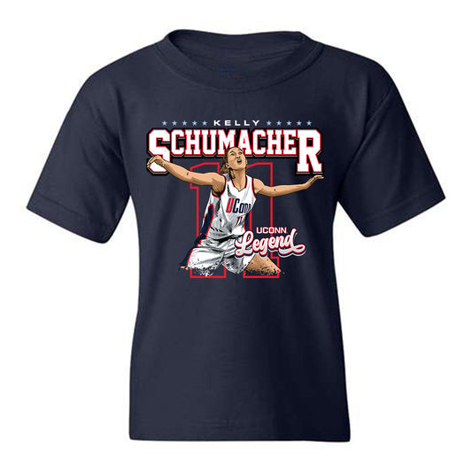 UConn - Womens Basketball Legends : Kelly Raimon (Schumacher) - Youth T-Shirt